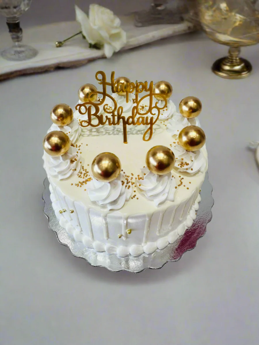 Ivory Gold New Year Cake - Image 2