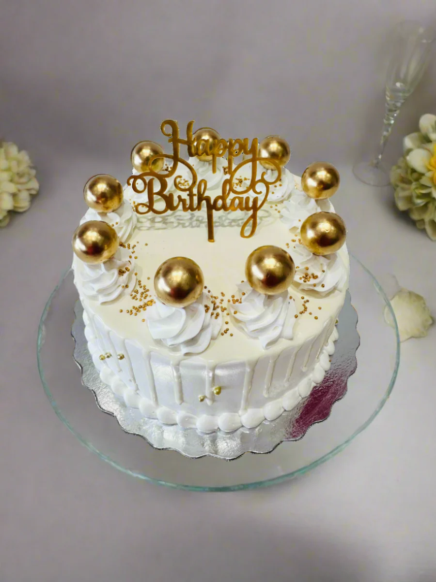 Ivory Gold New Year Cake - Image 3