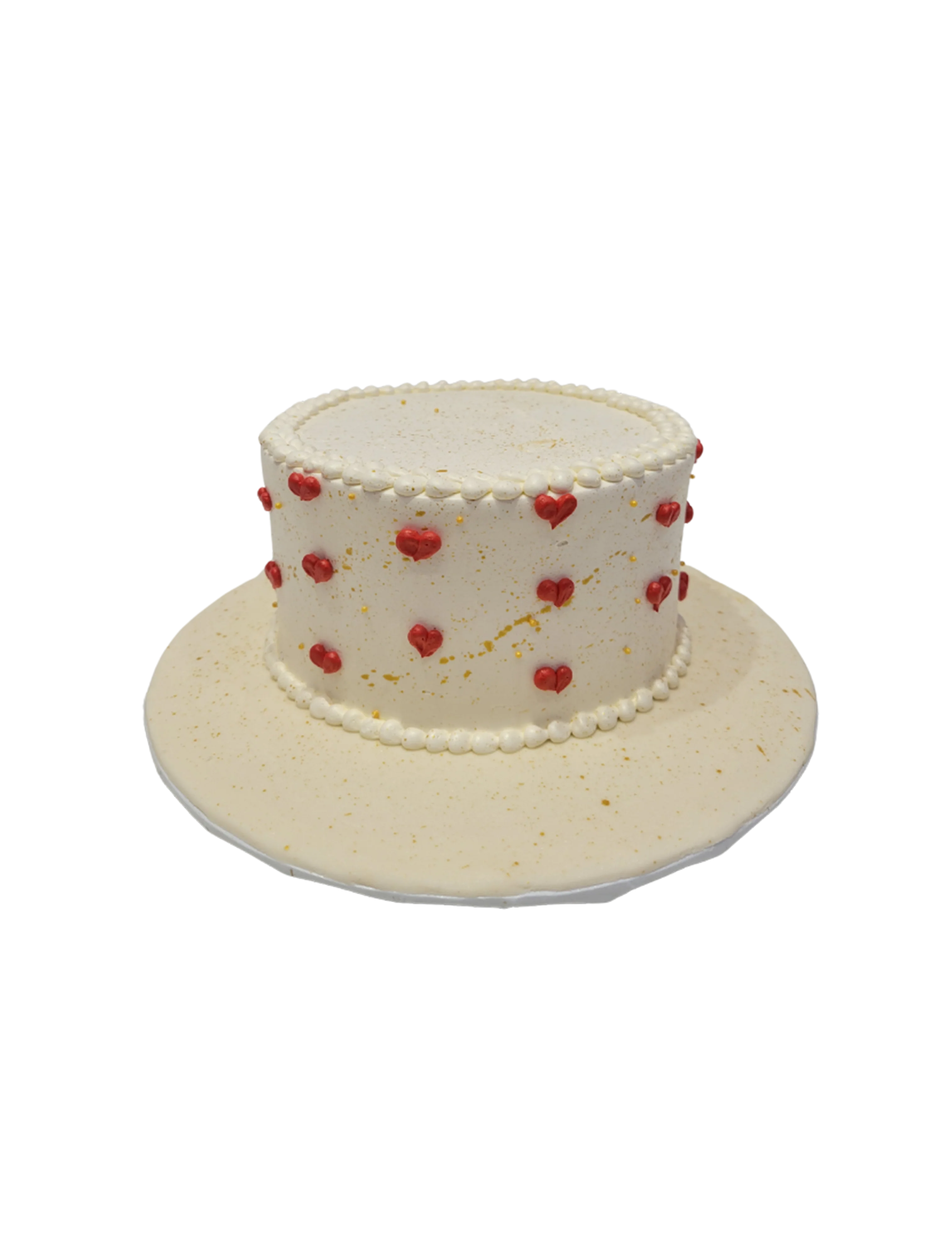 Ivory Heart Cake