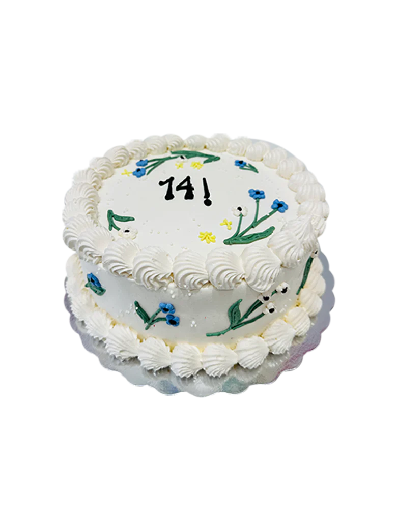 Ivory Lil Flower Cake