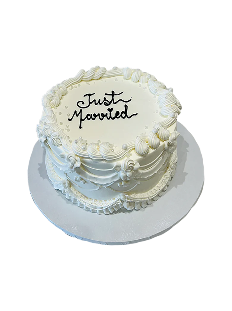 Ivory Pearl Birthday Cake