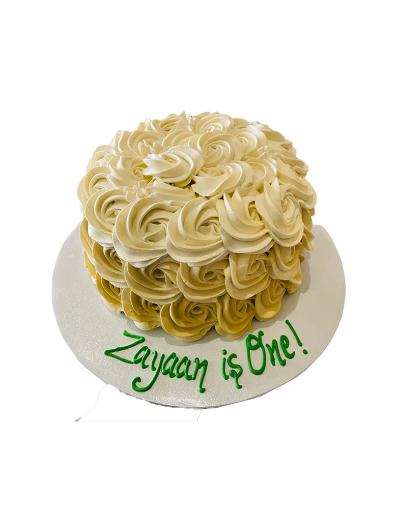 Ivory Rosette Cake