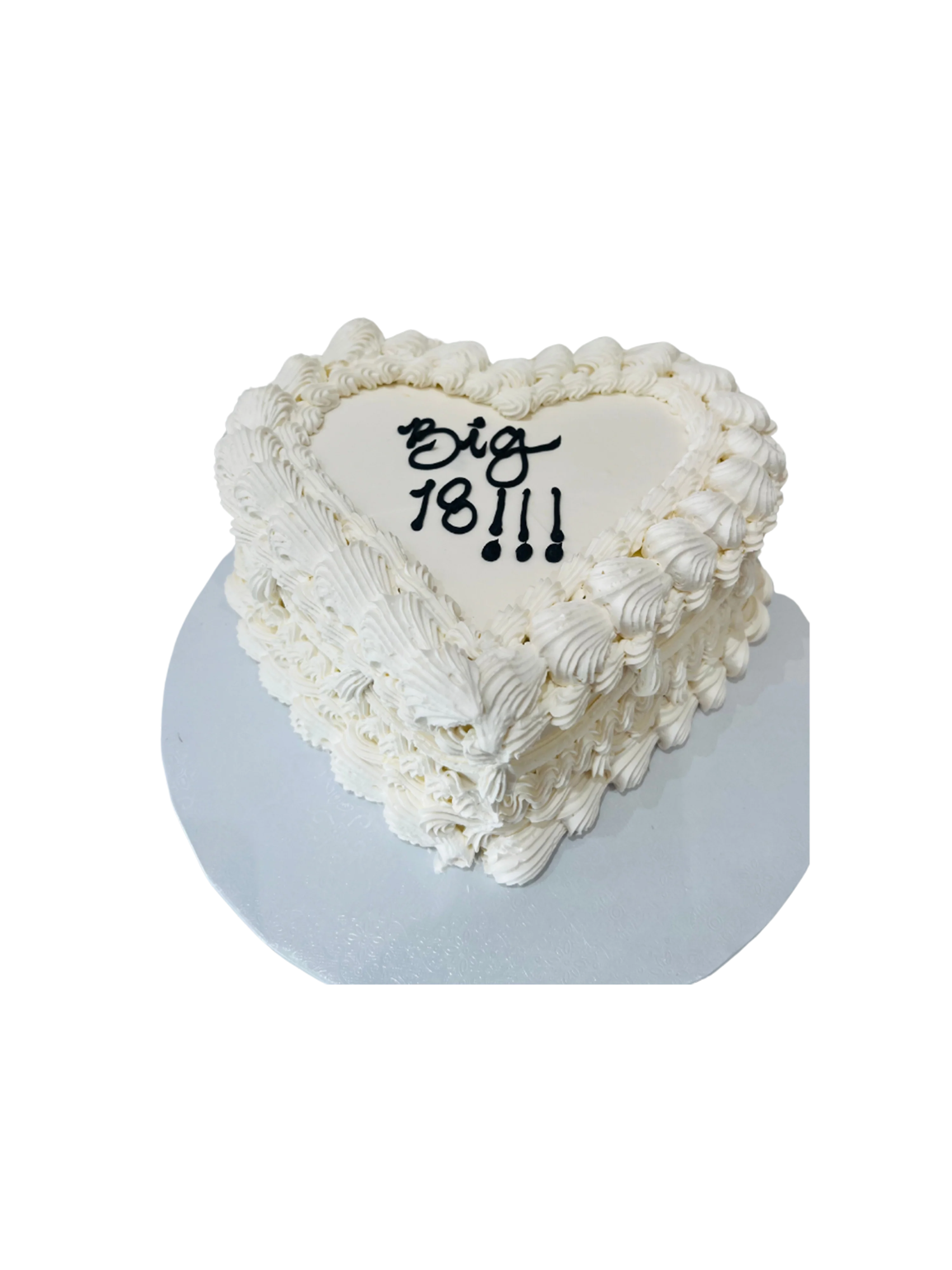 Ivory Vintage Heart Cake