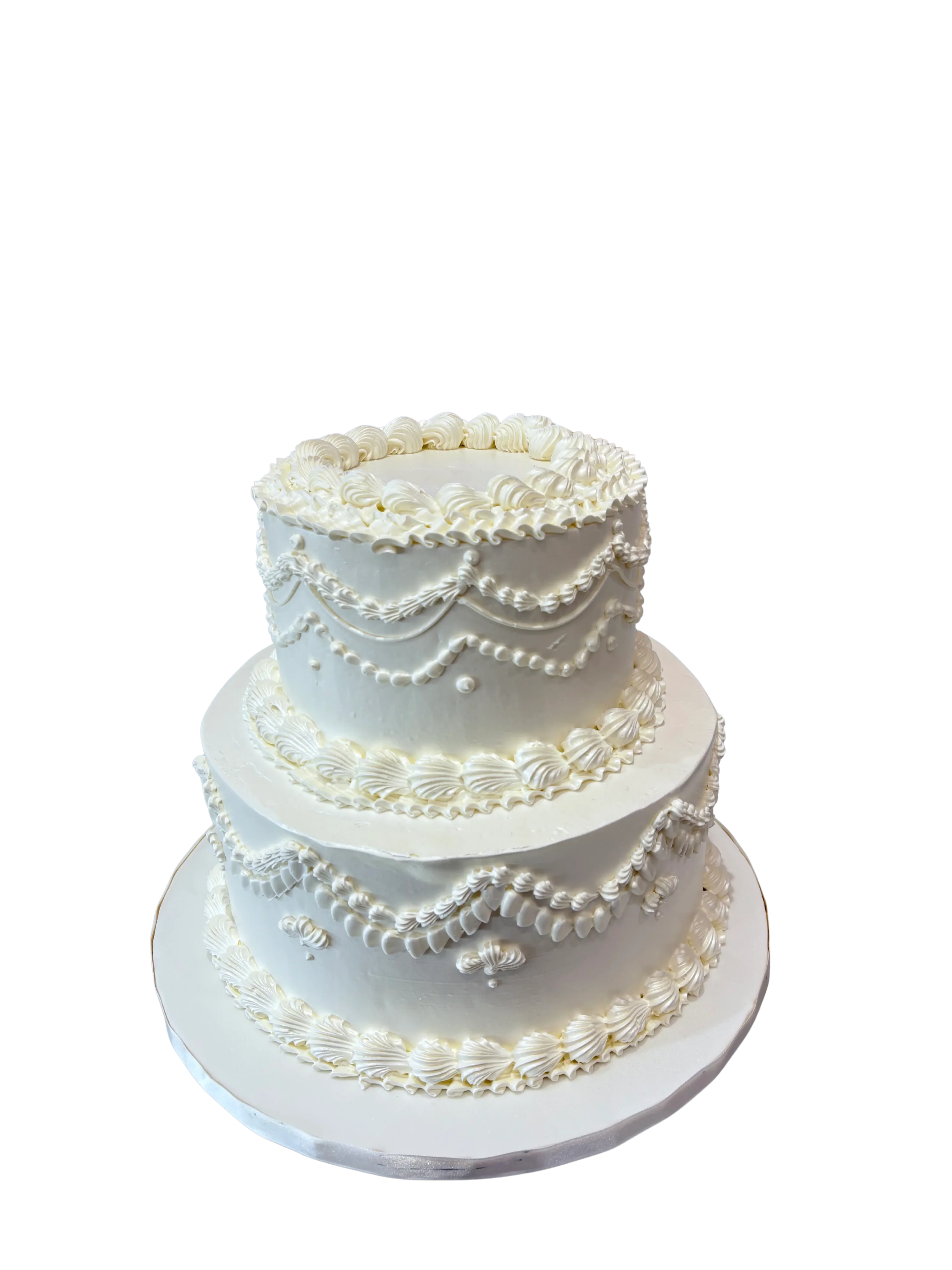 Ivory Vintage Tiered Cake