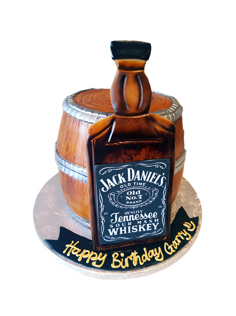 Jack Daniel's Barrel Cake