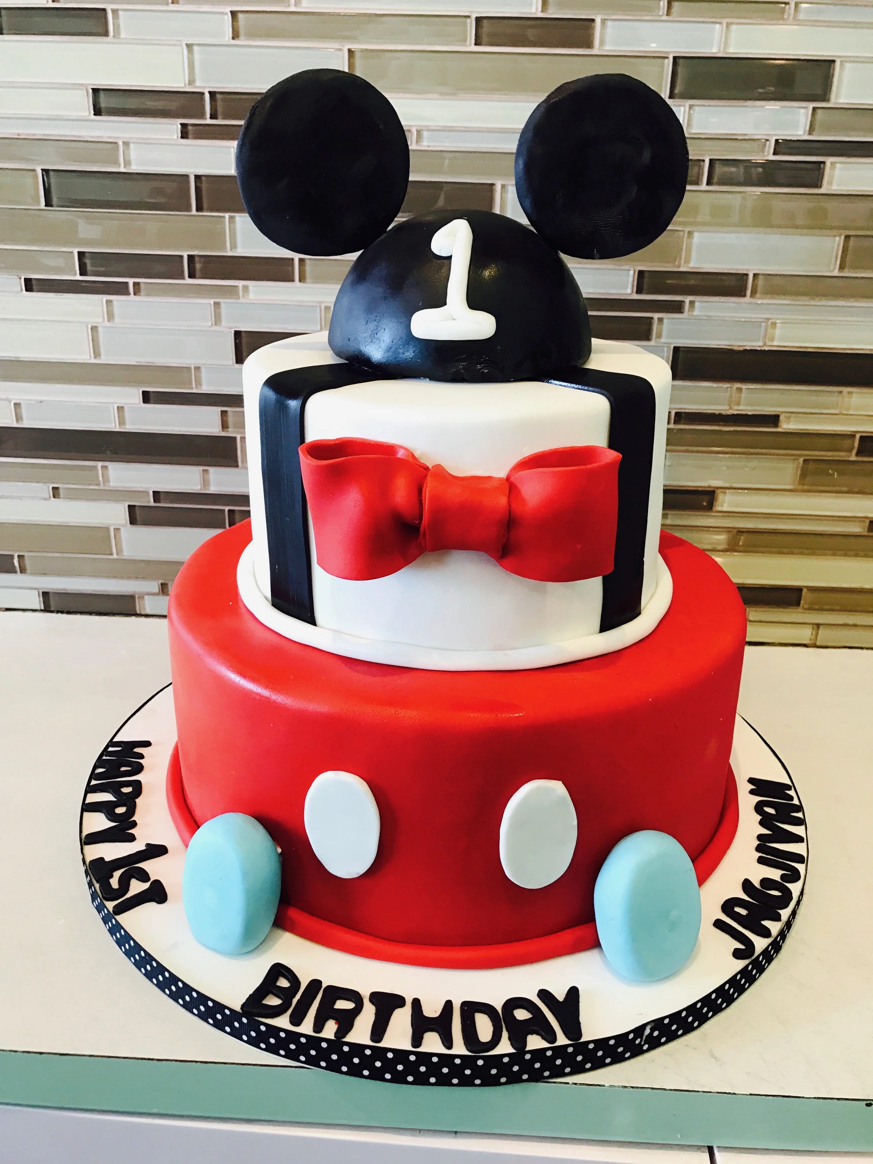 Jag Mickey Tiered Cake - Image 5