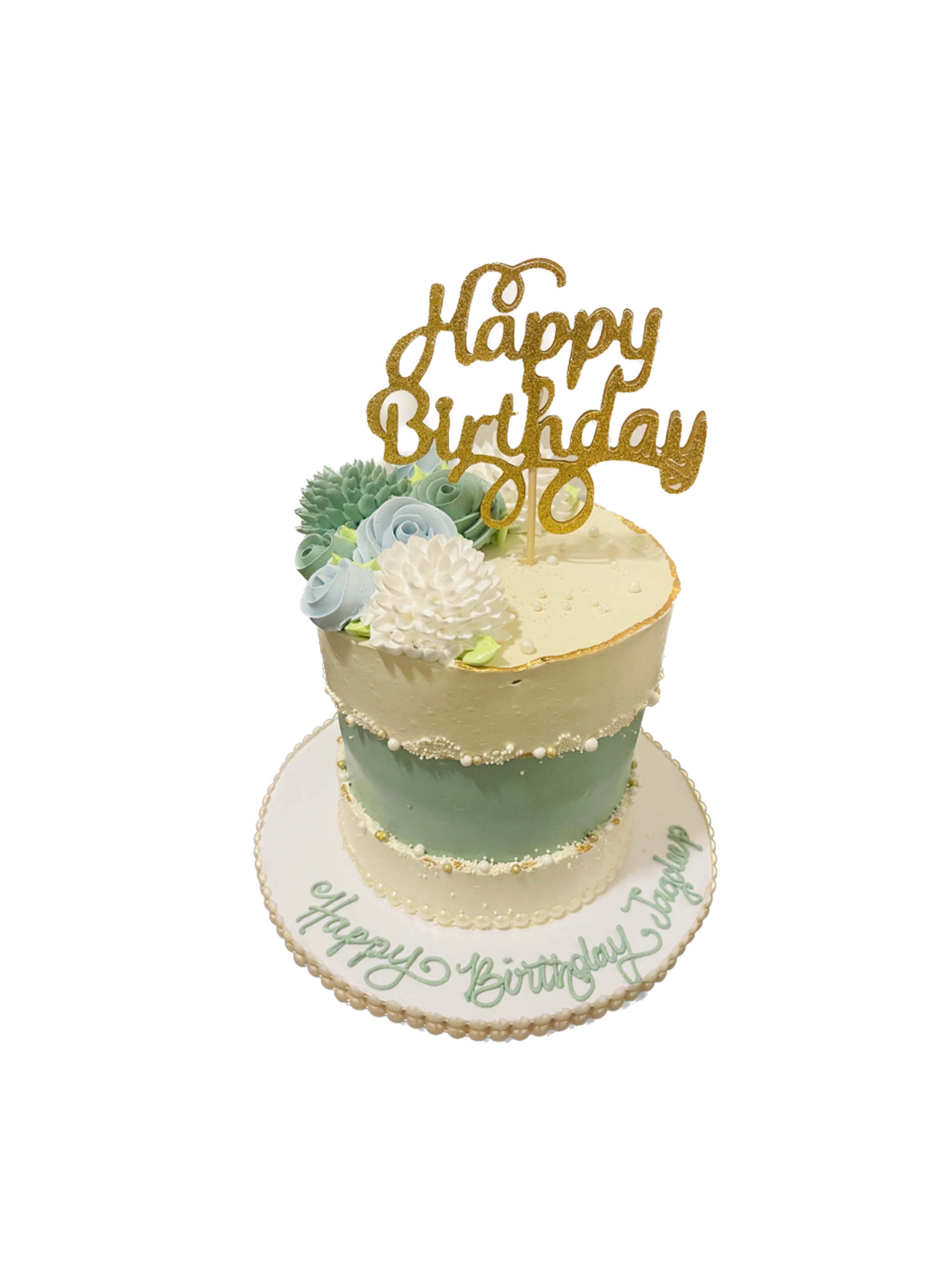 Jagdeep Floral Birthday Cake