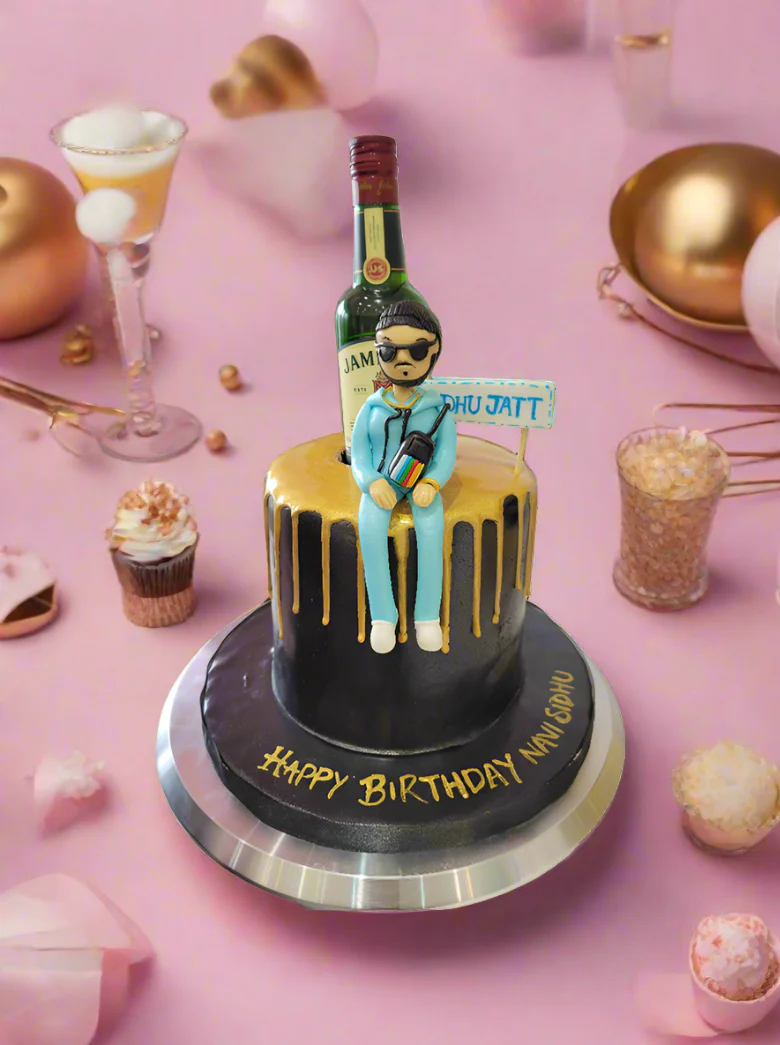 Jameson Black Fondant Cake - Image 3