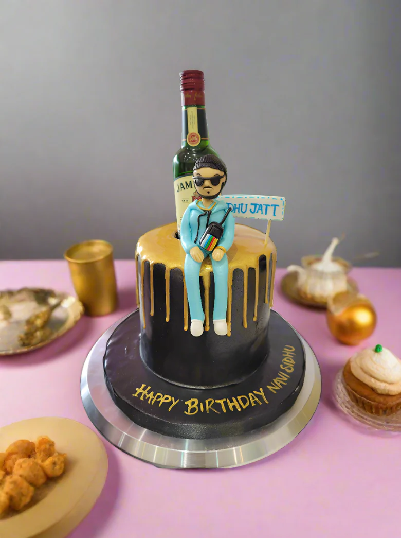 Jameson Black Fondant Cake - Image 4