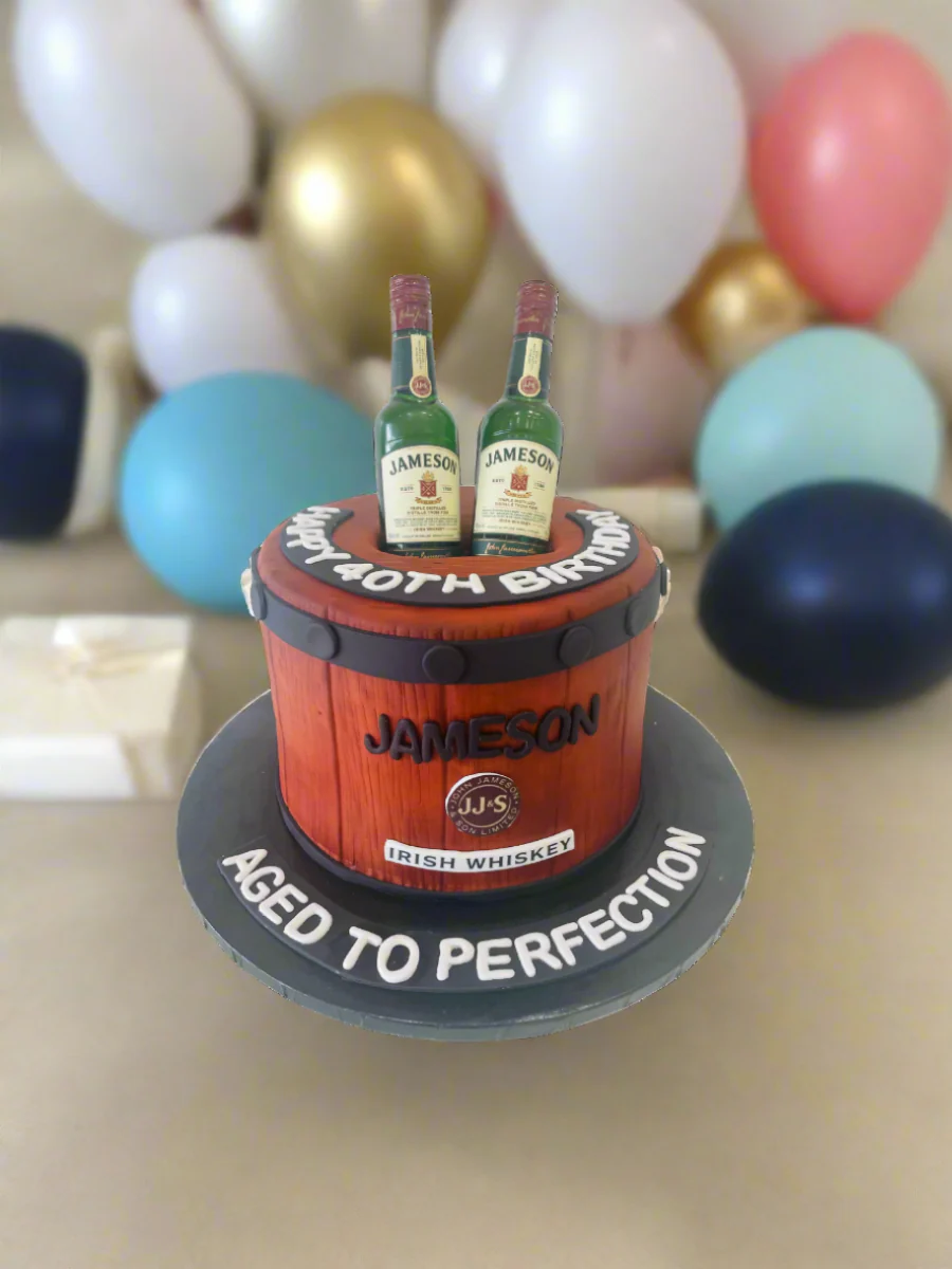 Jameson Bottle Fondant Cake - Image 3