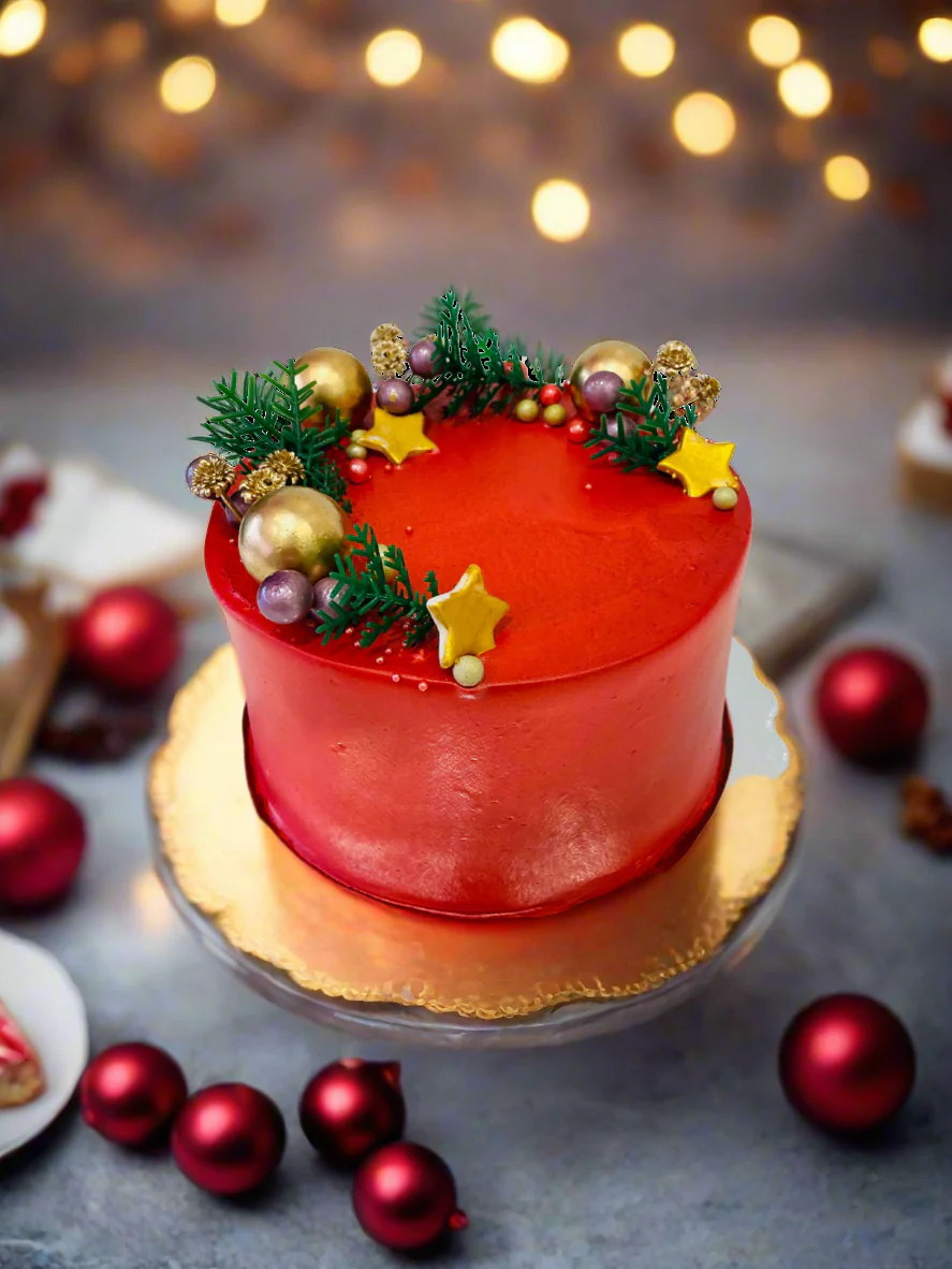 Janelle Christmas Cream Cake - Image 2