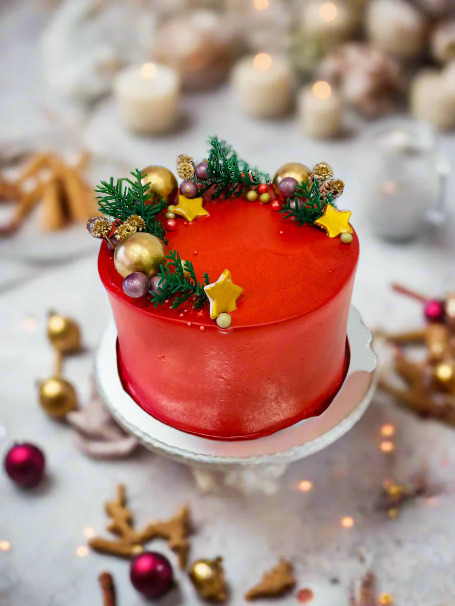 Janelle Christmas Cream Cake - Image 3