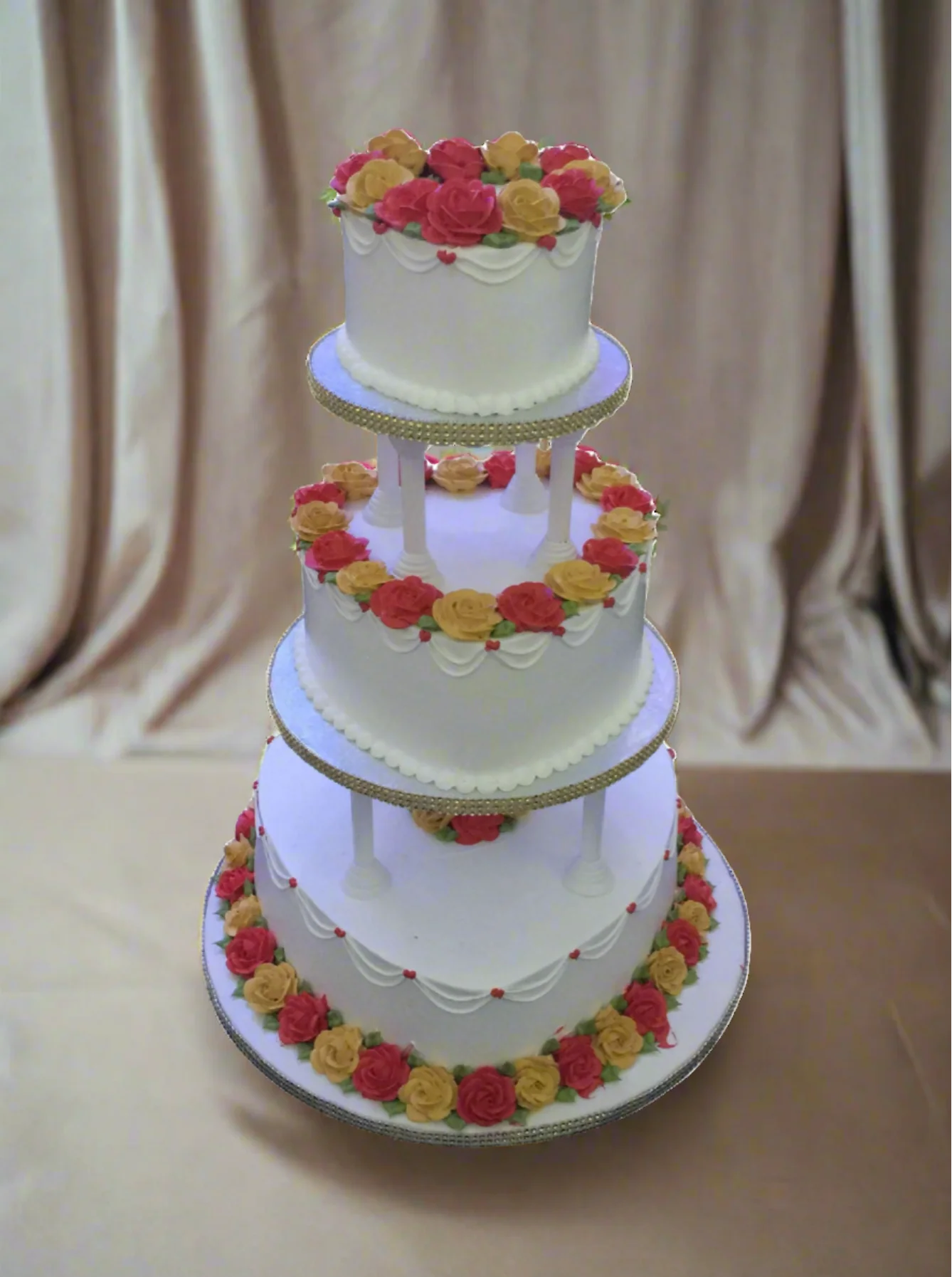 Janice Heart Wedding Cake - Image 3