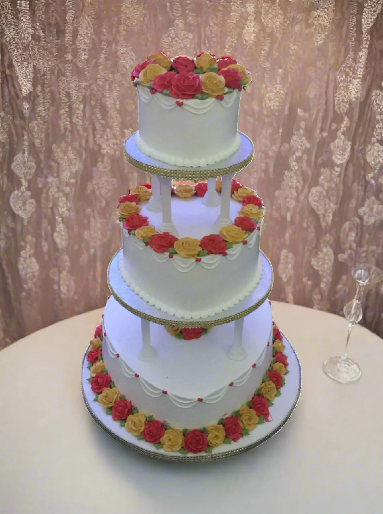 Janice Heart Wedding Cake - Image 4