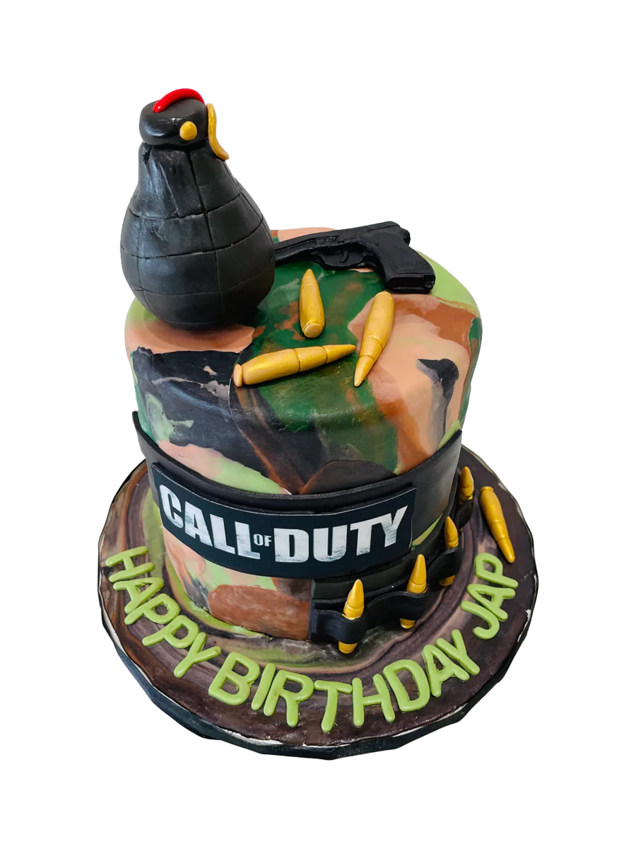 Jap Call of Duty Fondant Cake