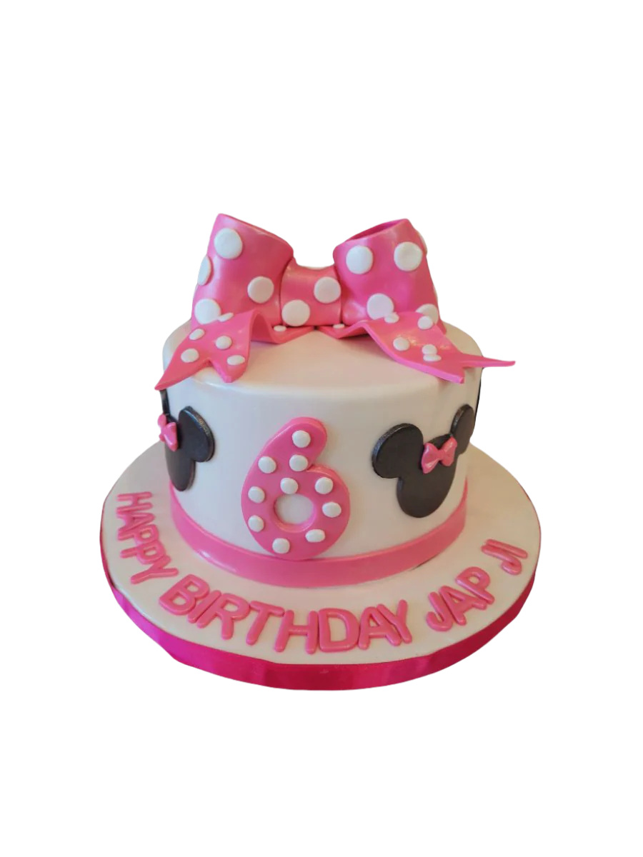 Japji Minnie Fondant Birthday Cake