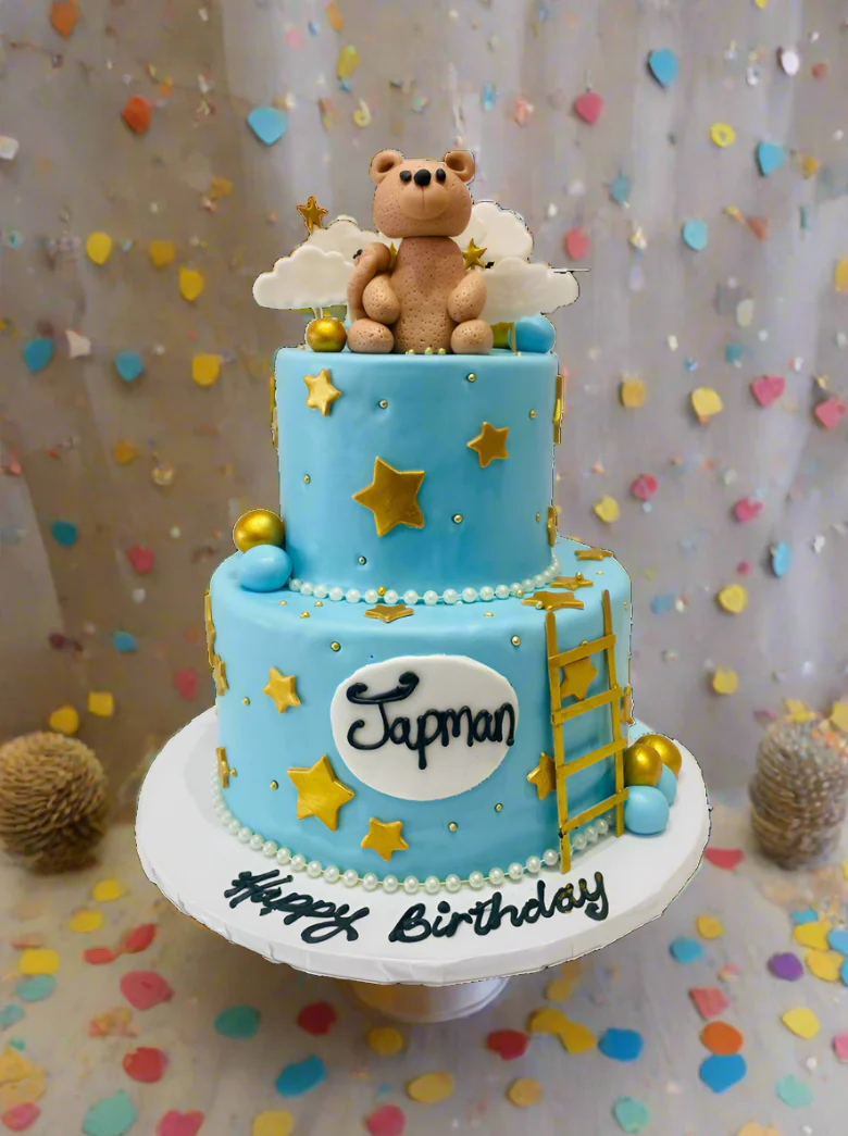 Japman Teddy Bear Fondant Cake - Image 3