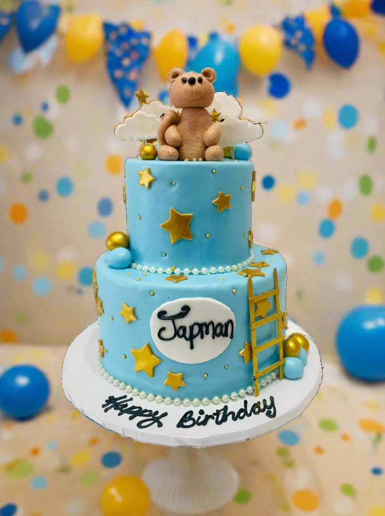 Japman Teddy Bear Fondant Cake - Image 4