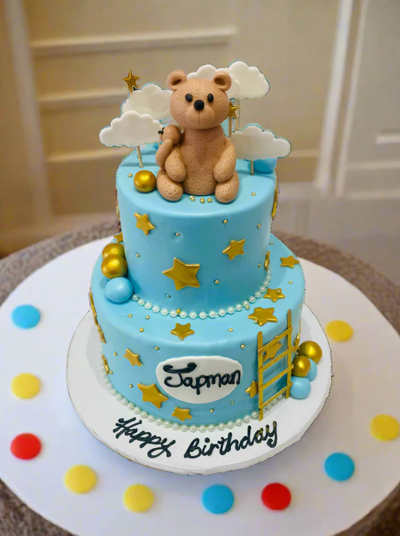 Japman Teddy Bear Fondant Cake - Image 6