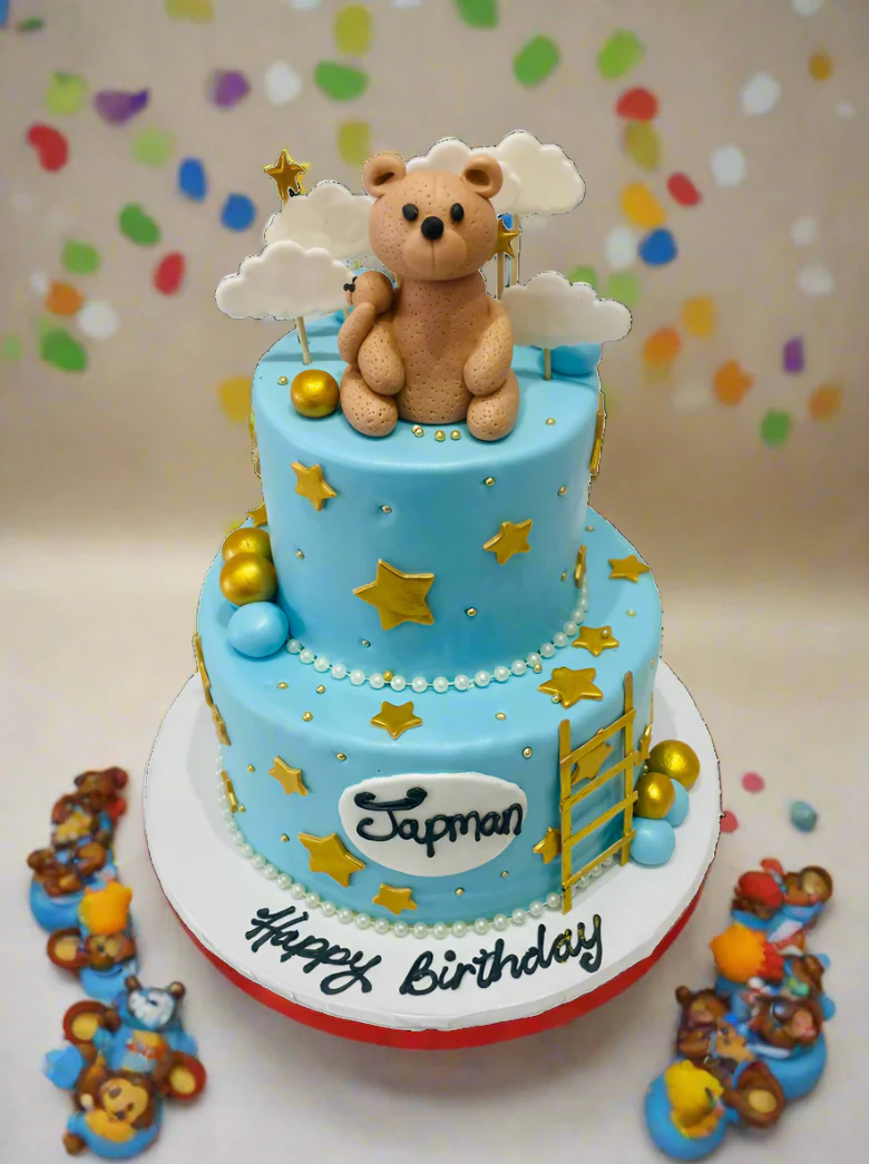 Japman Teddy Bear Fondant Cake - Image 7