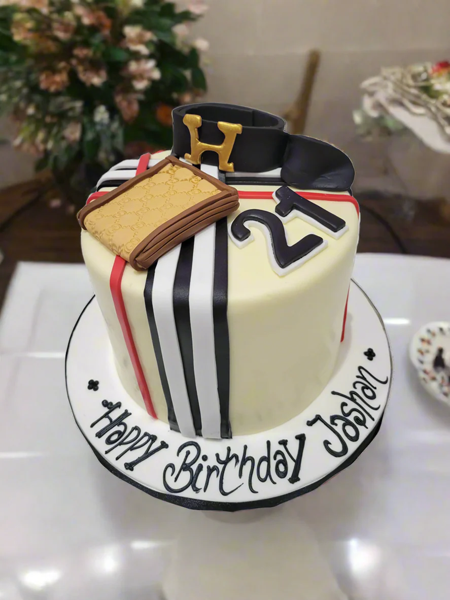 Jashan Burberry Fondant Cake - Image 2