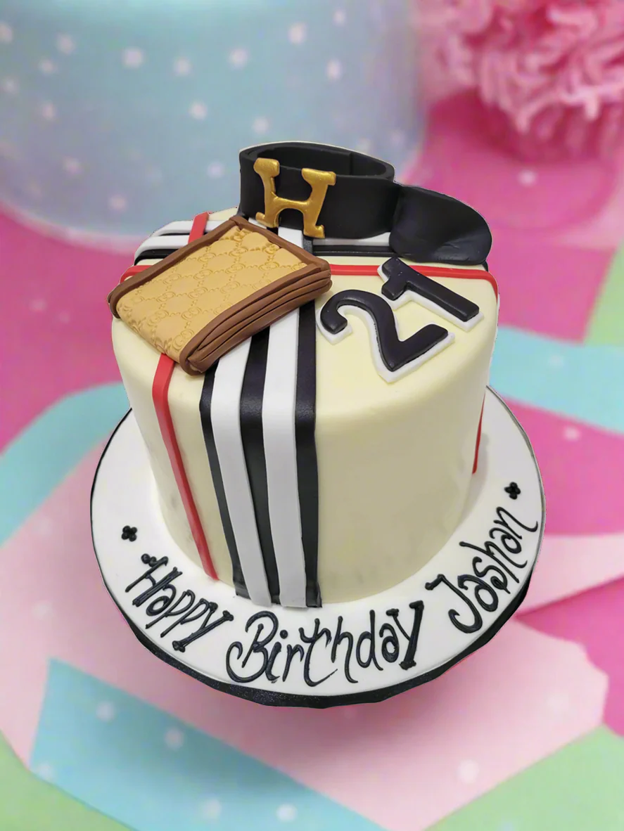 Jashan Burberry Fondant Cake - Image 3