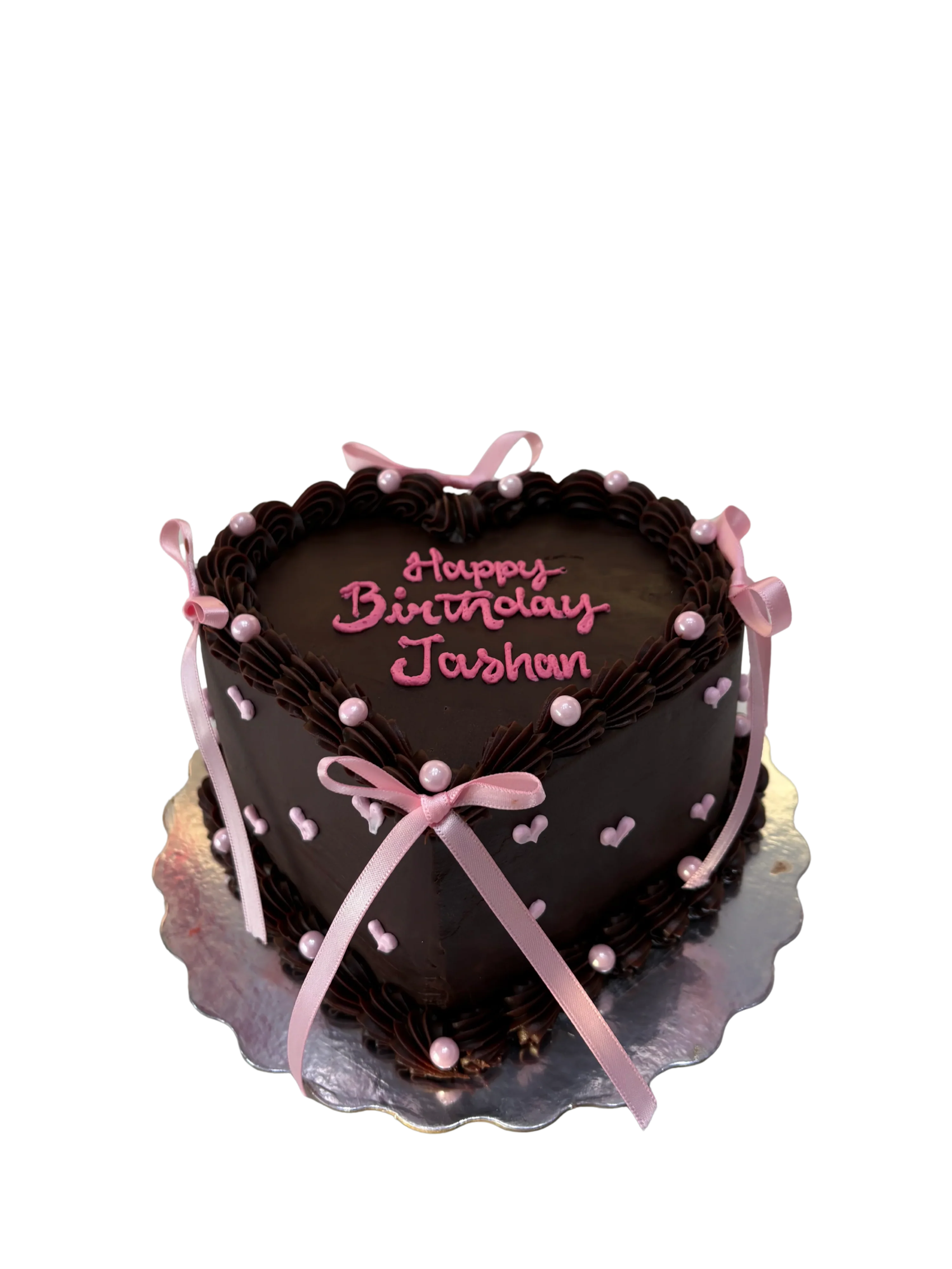 Jashan Heart Pink Bow Cake
