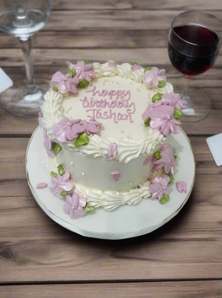 Jashan Pastel Floral Cake - Image 4