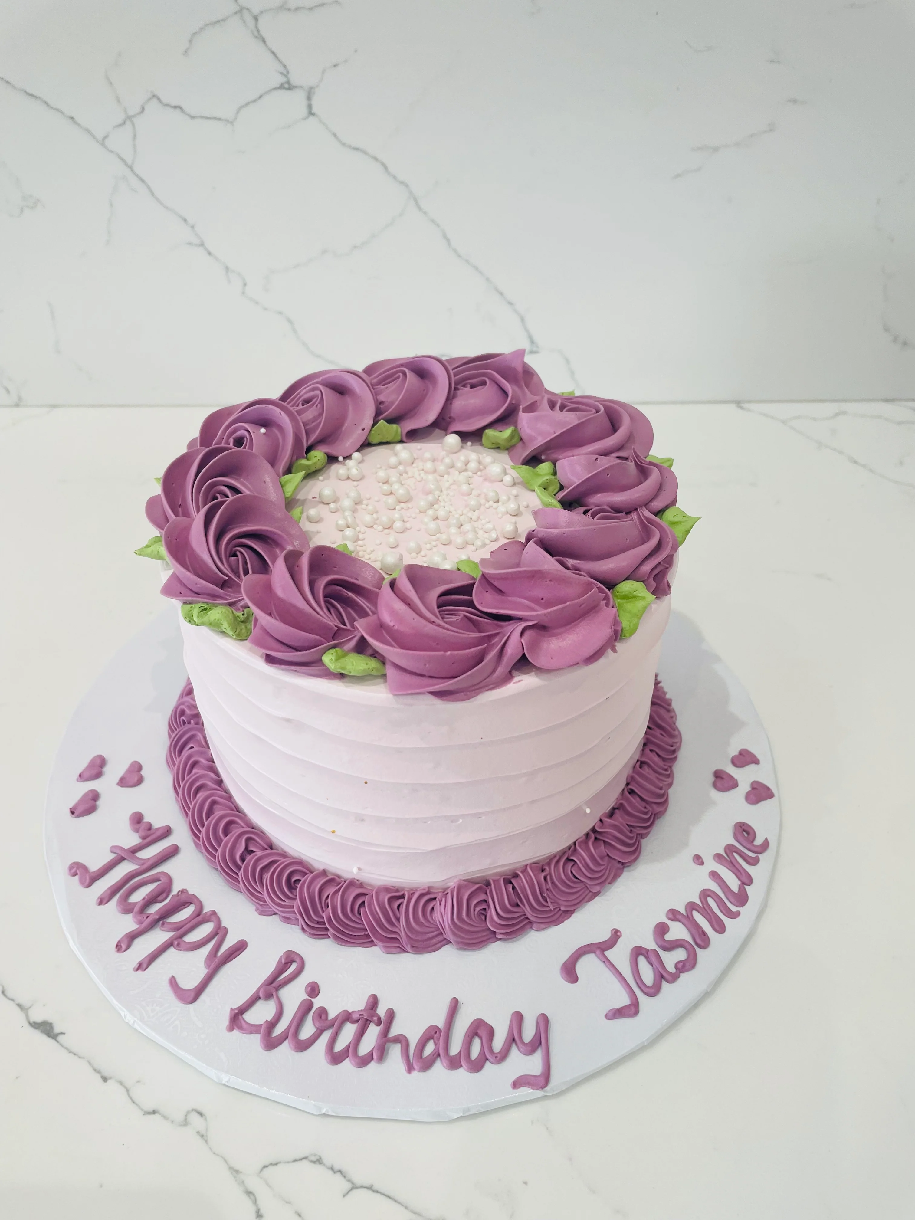 Jasmin Rosette Birthday Cake - Image 4