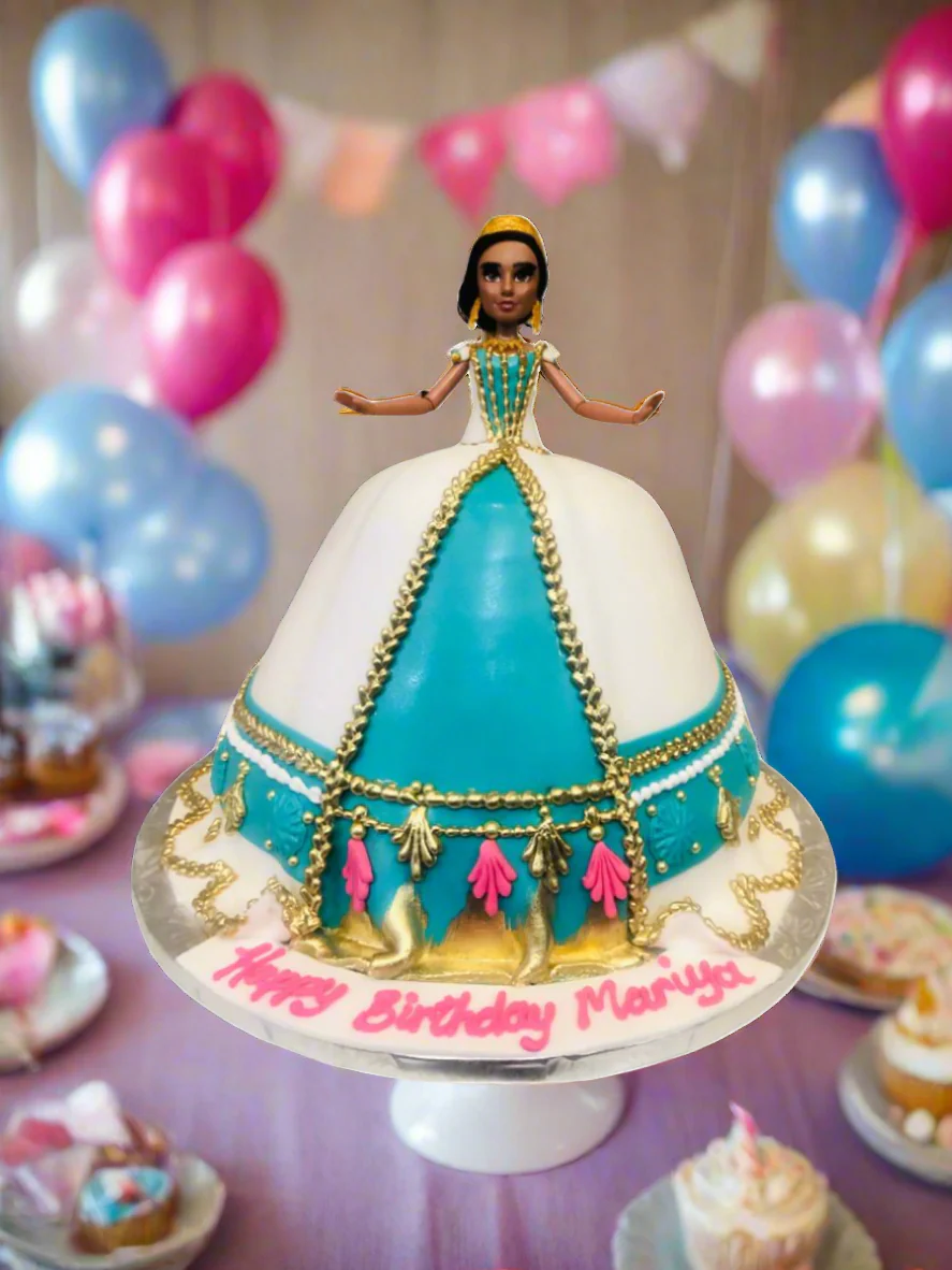 Jasmine Fondant Barbie Doll Cake - Image 2