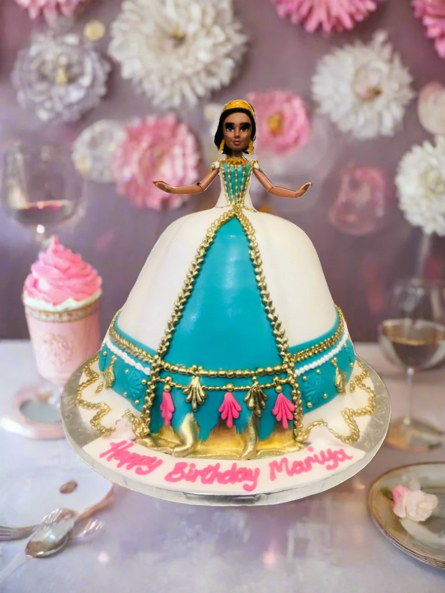 Jasmine Fondant Barbie Doll Cake - Image 3