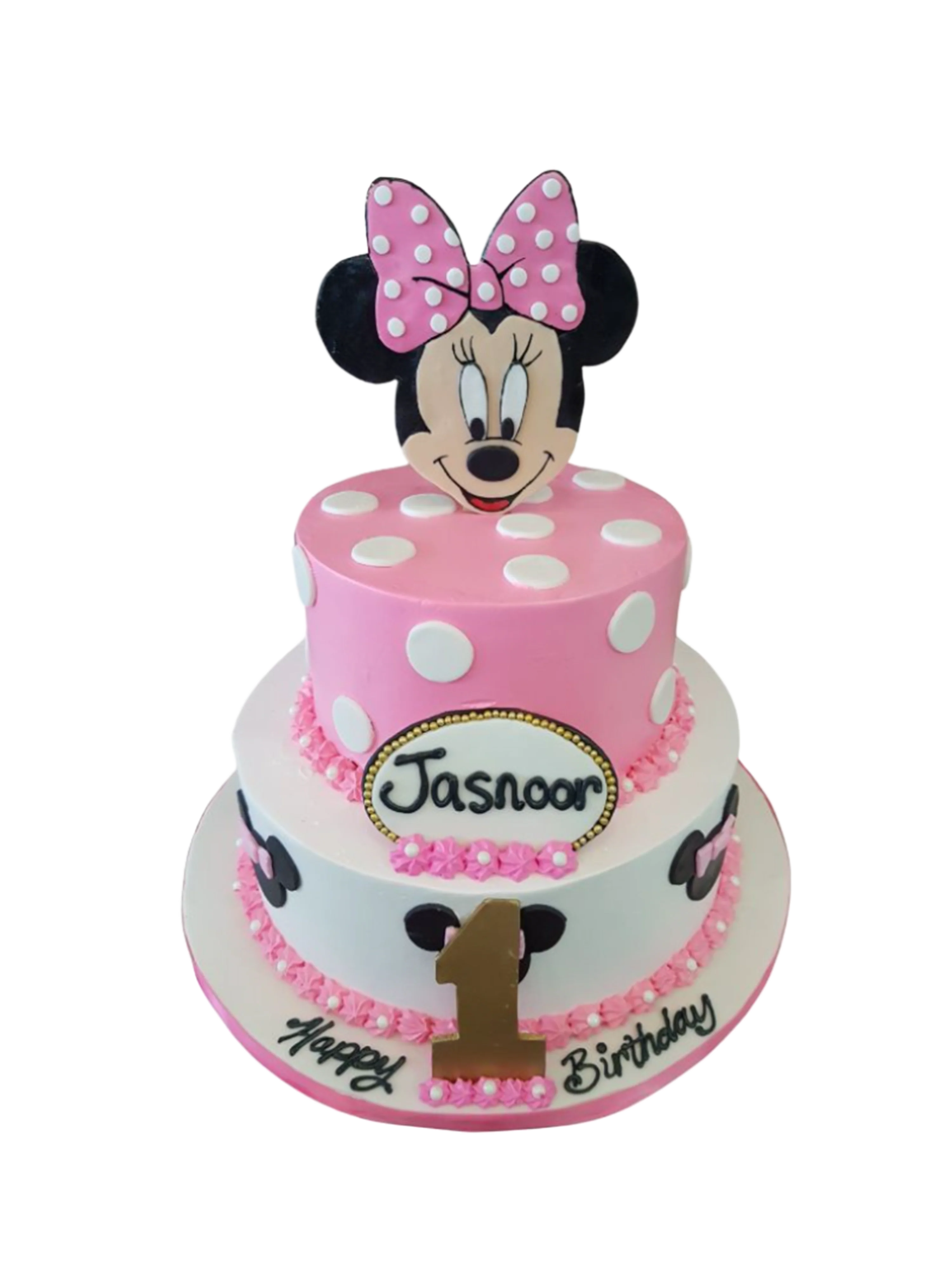 Jasnoor Minnie Mouse Birthday Cake