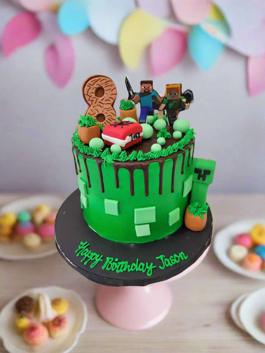 Jason Minecraft Cream Cake - Image 2