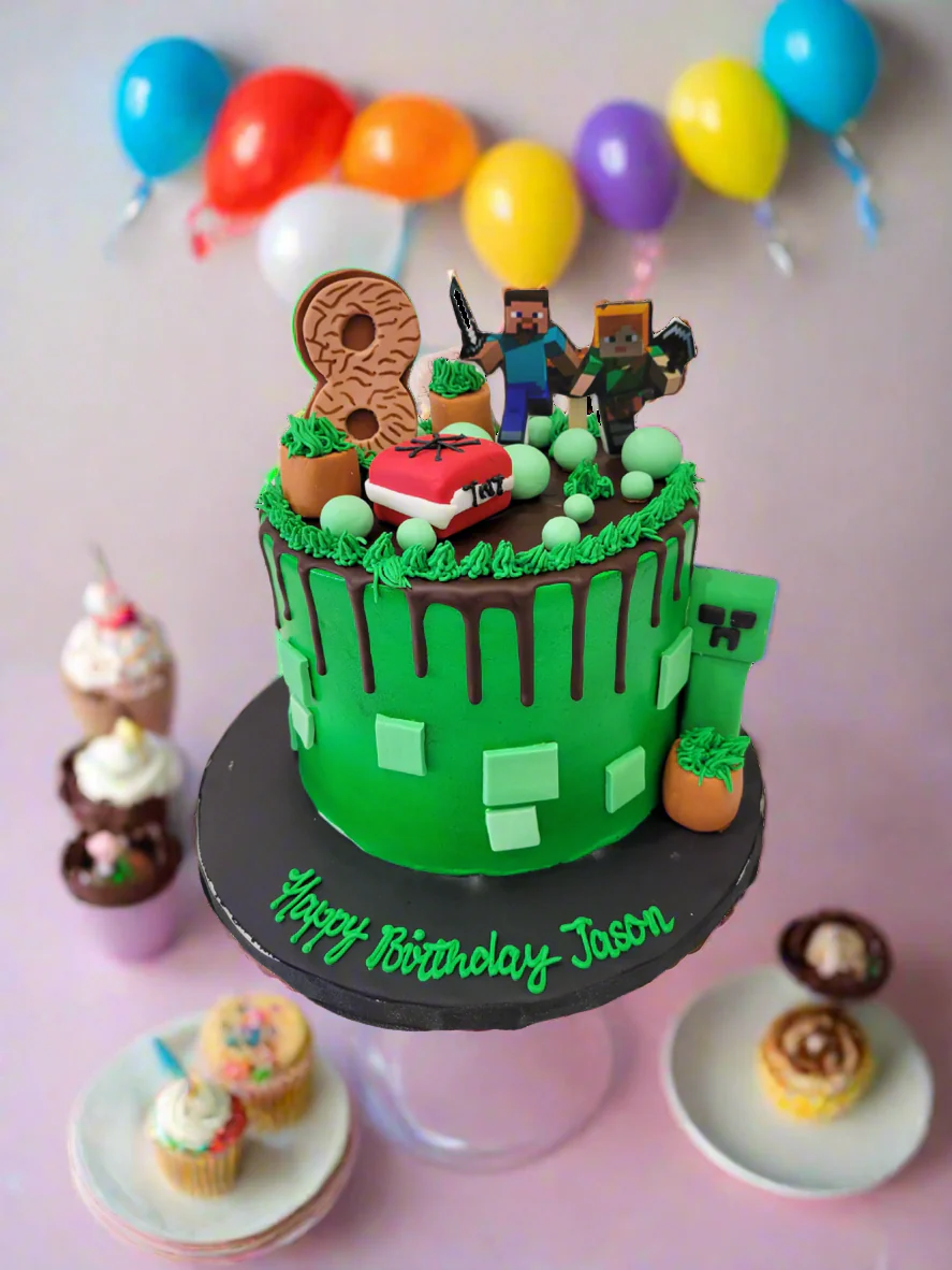 Jason Minecraft Cream Cake - Image 3