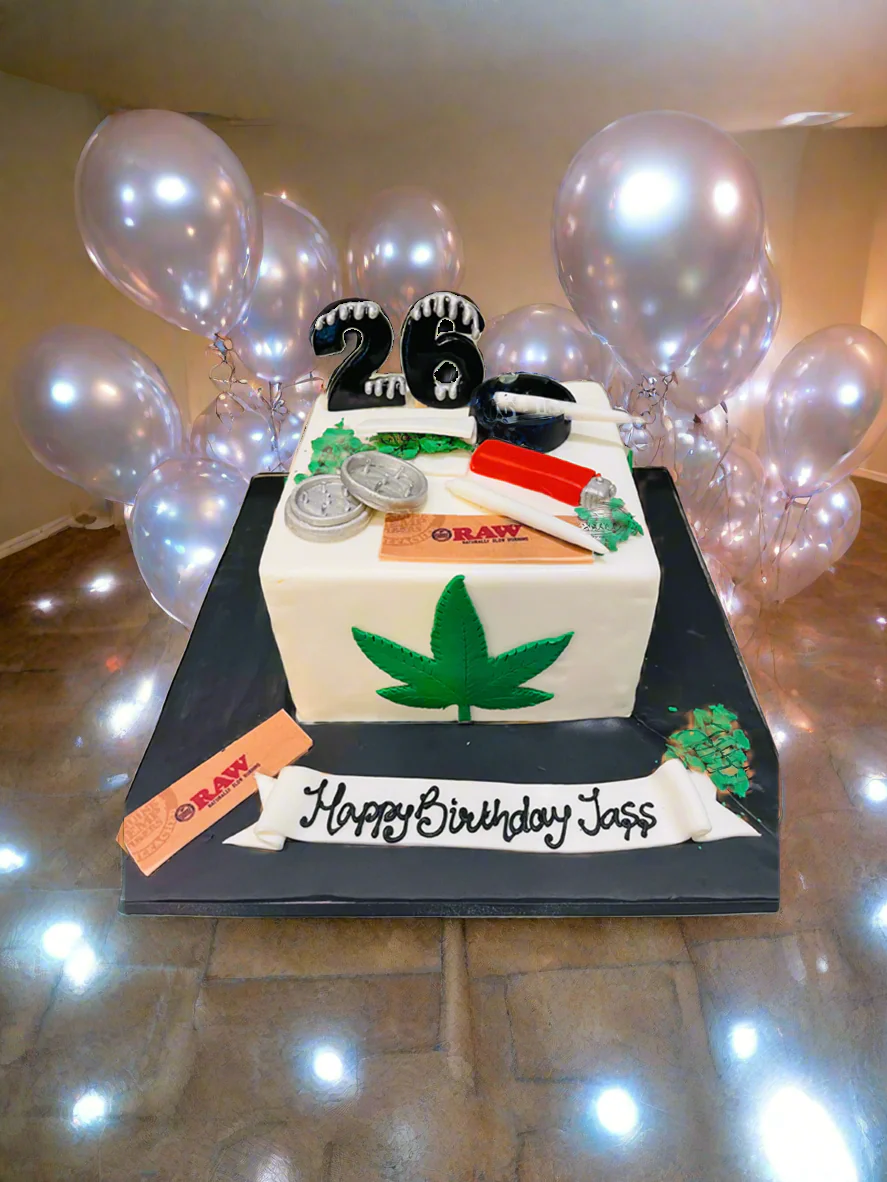 Jass Weed Fondant Cake - Image 2