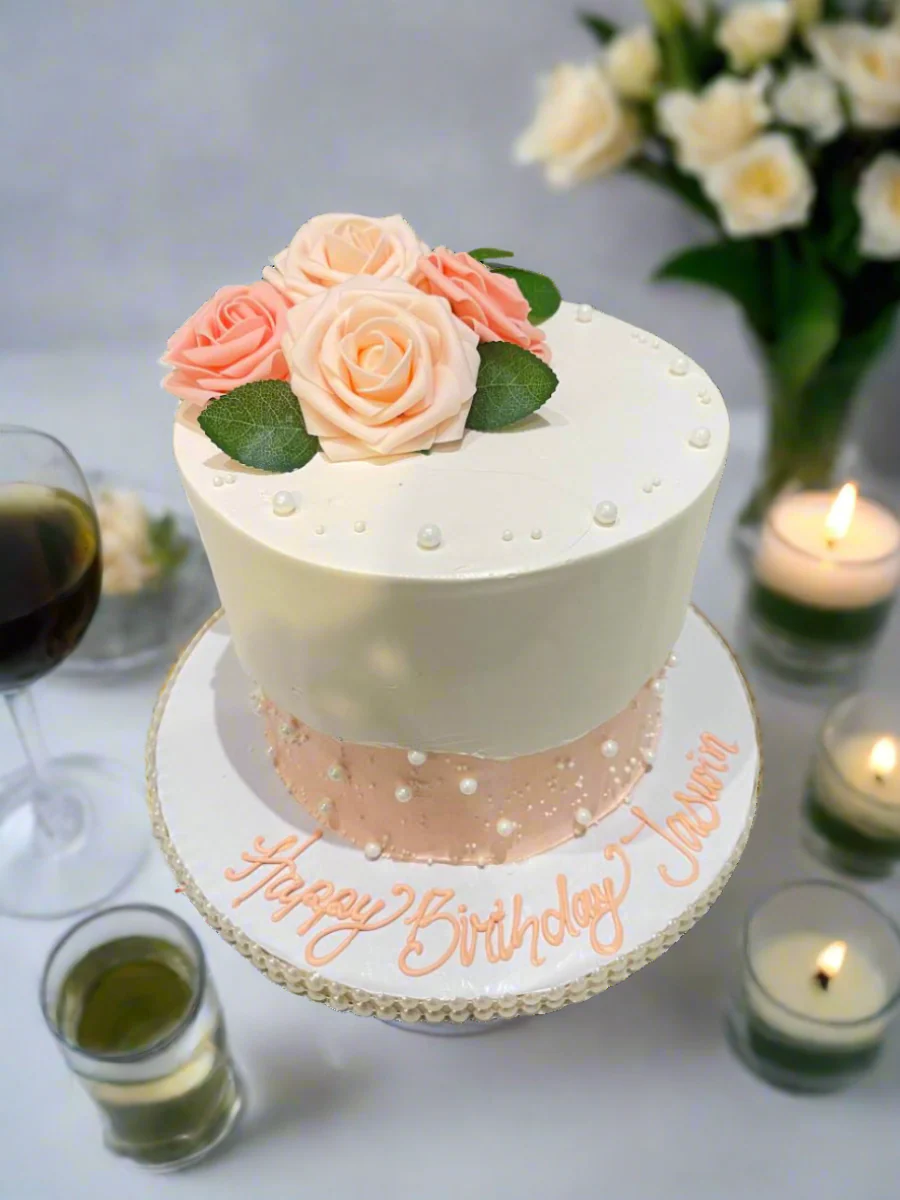 Jaswin Flower Birthday Cake - Image 2