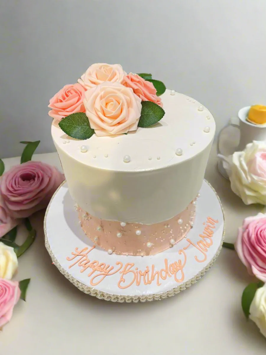 Jaswin Flower Birthday Cake - Image 3
