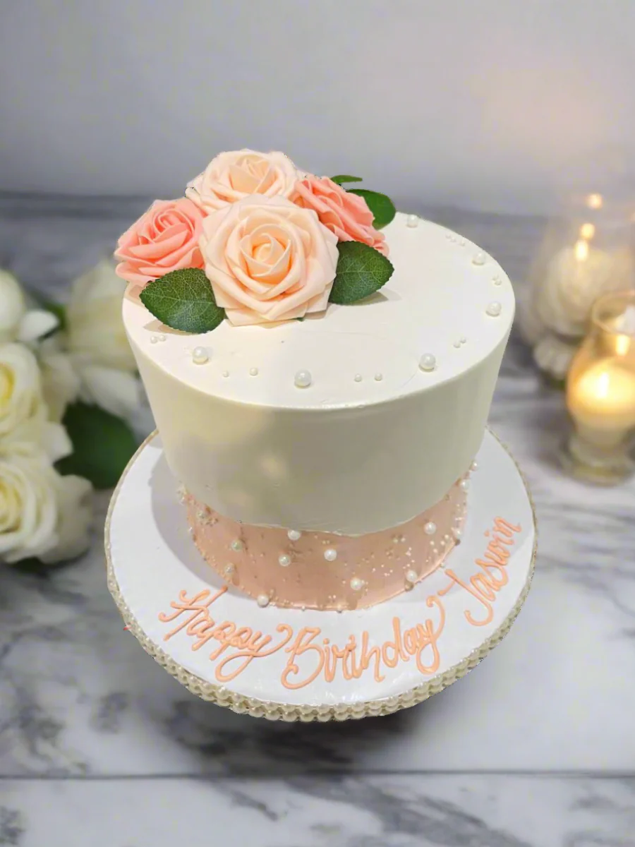 Jaswin Flower Birthday Cake - Image 4
