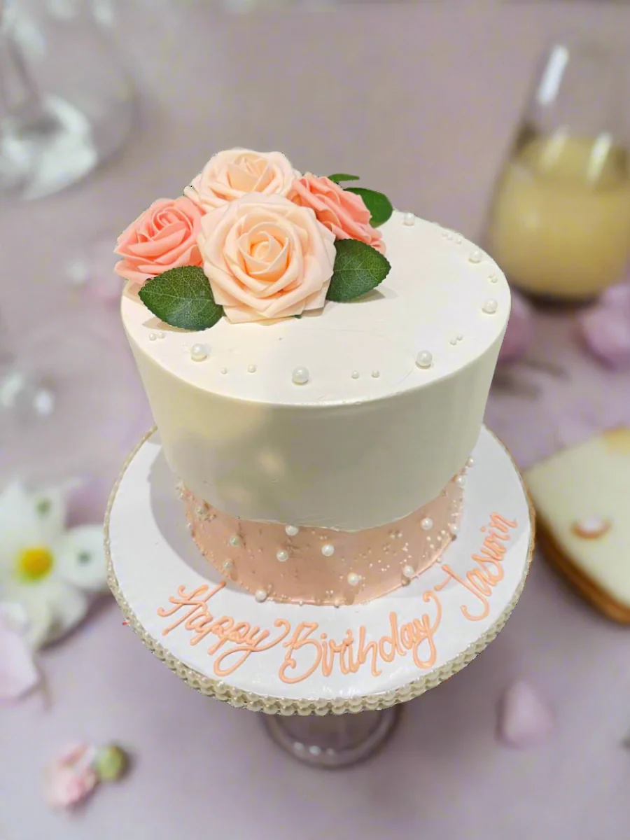 Jaswin Flower Birthday Cake - Image 5