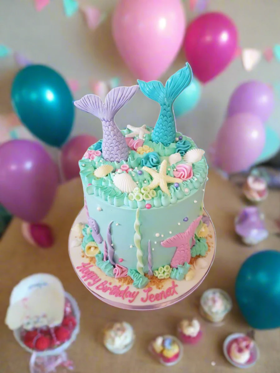 Jeenat Mermaid Birthday Cake - Image 3