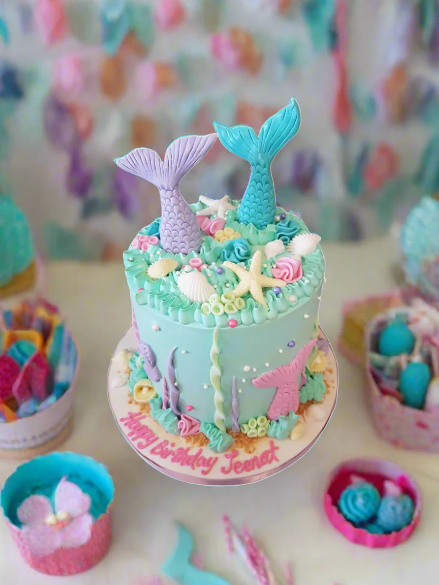 Jeenat Mermaid Birthday Cake - Image 4