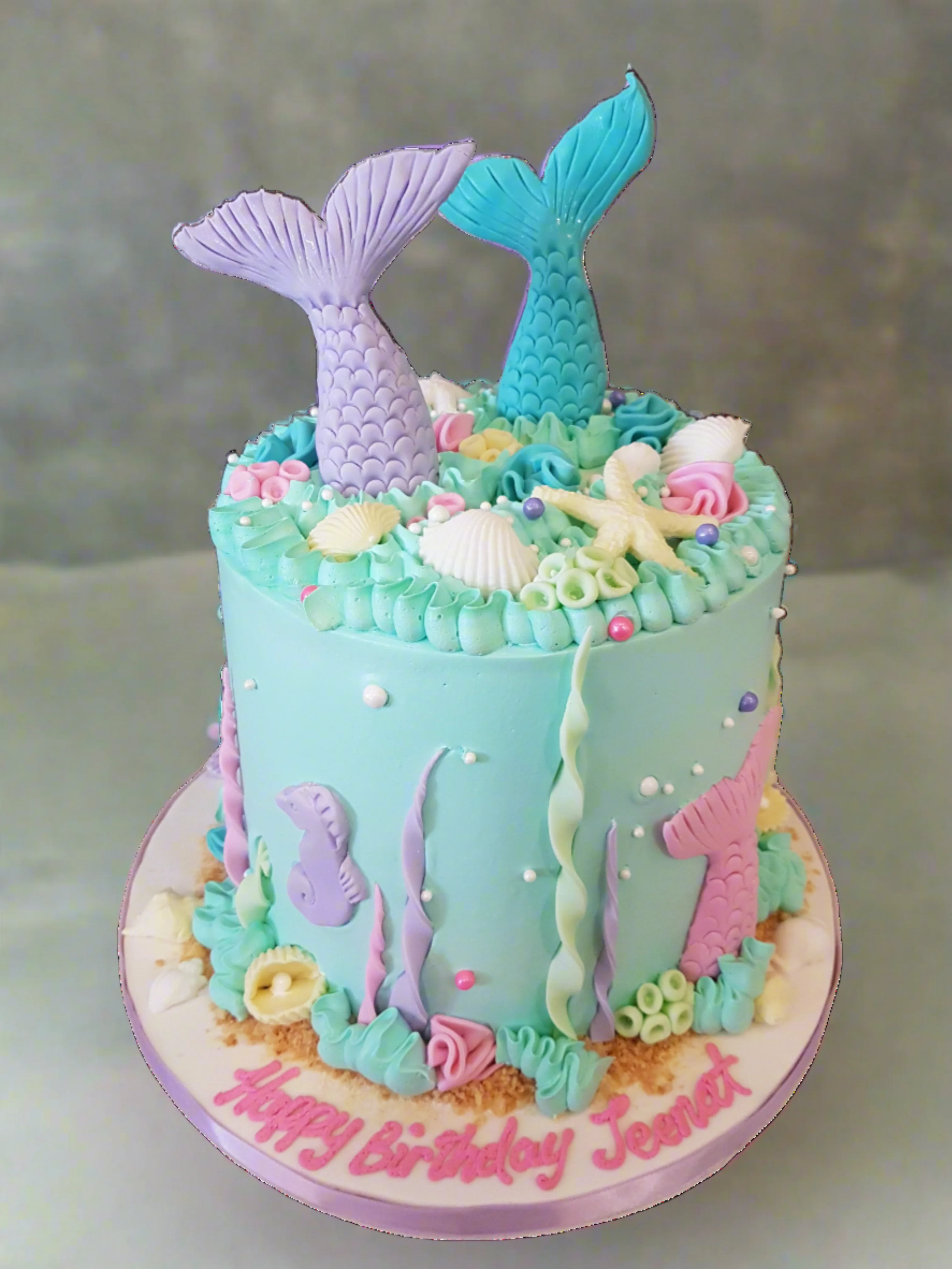 Jeenat Mermaid Birthday Cake - Image 6