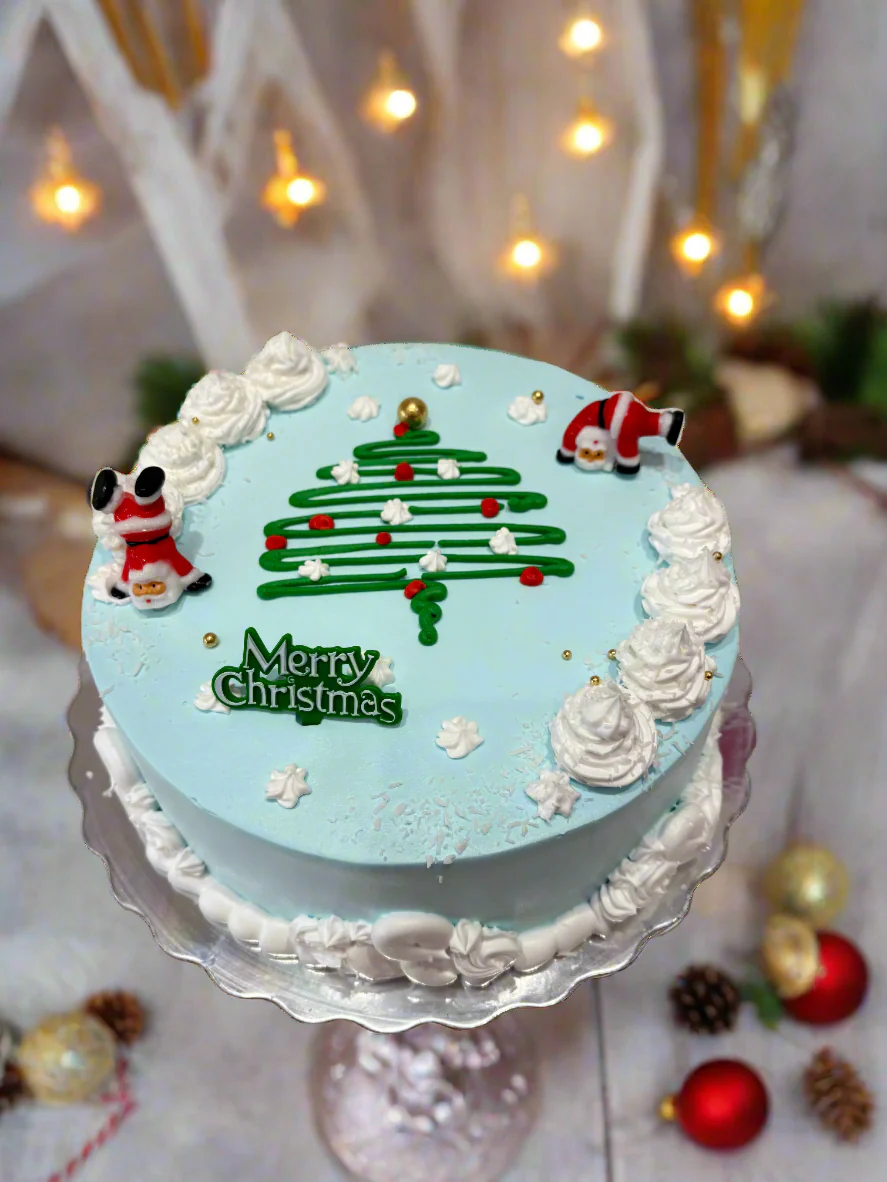 Jenny Blue Christmas Cake - Image 4
