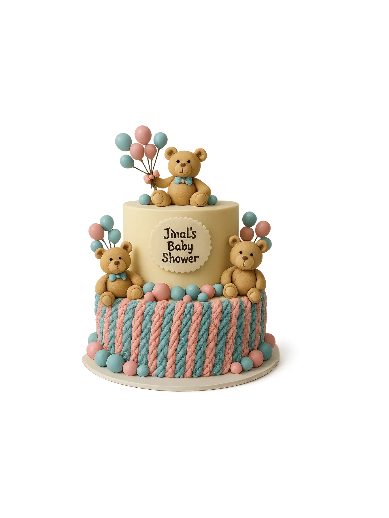 Jinal's Baby Shower Fondant Cake