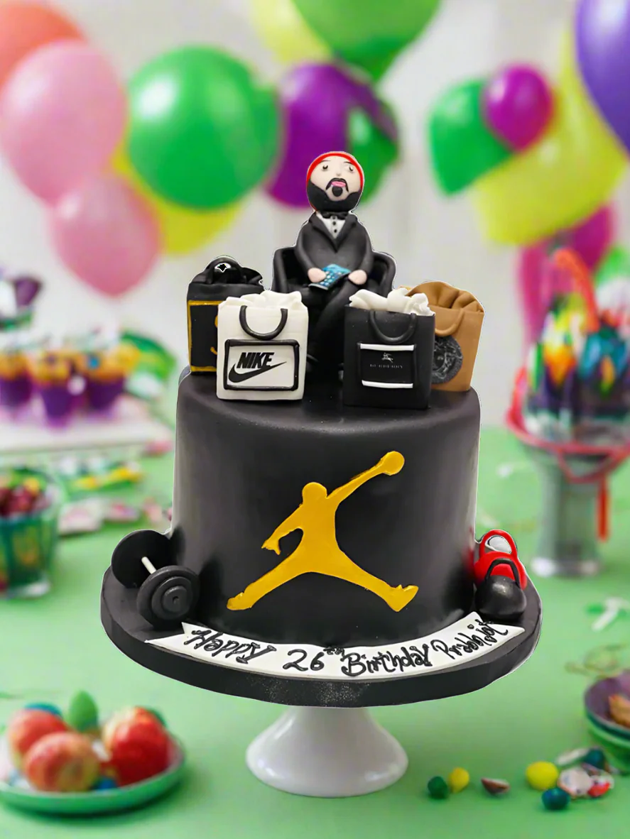 Jordan Themed Fondant Cake - Image 3