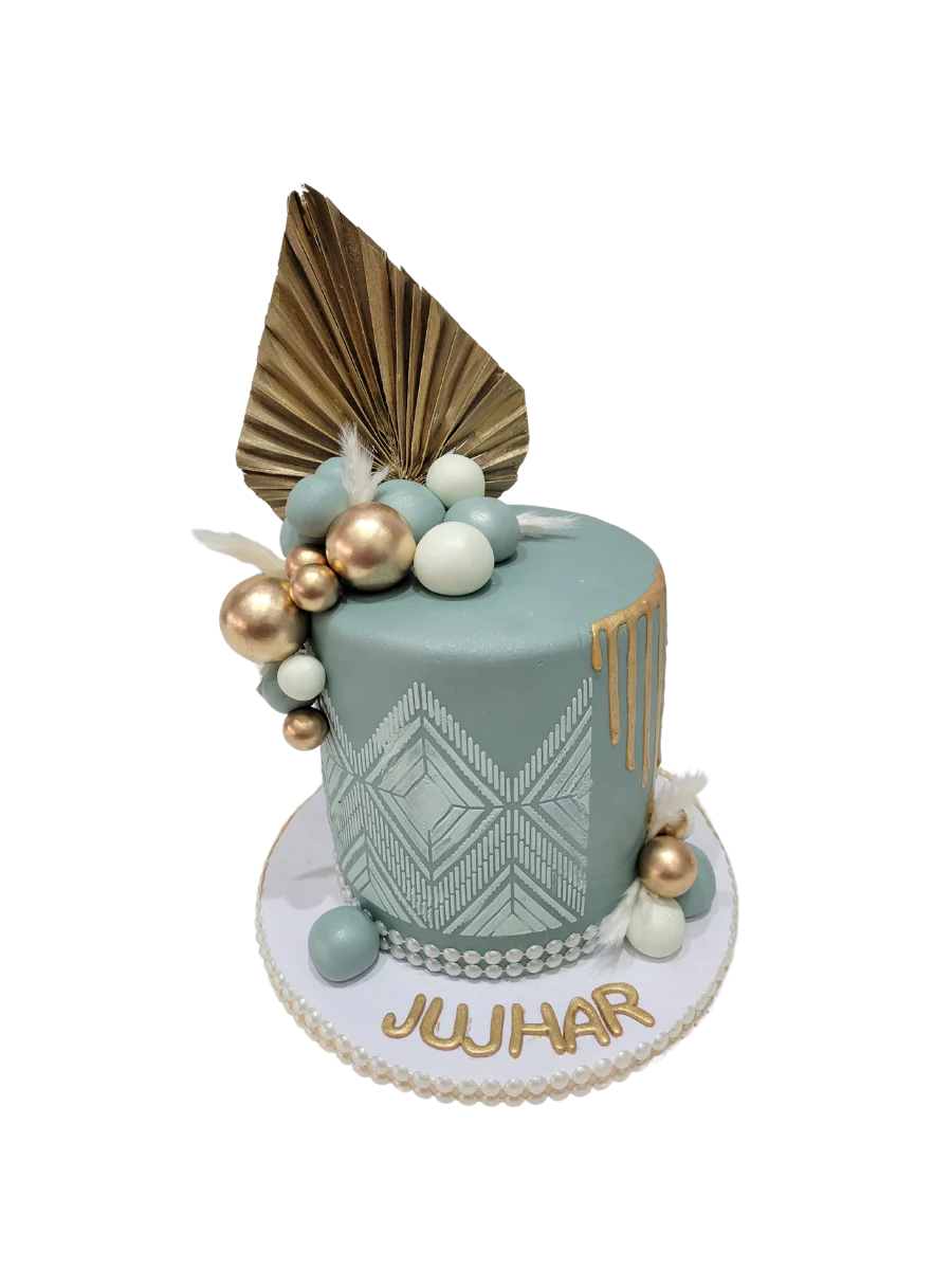 Jujhar Gold Fondant Cake