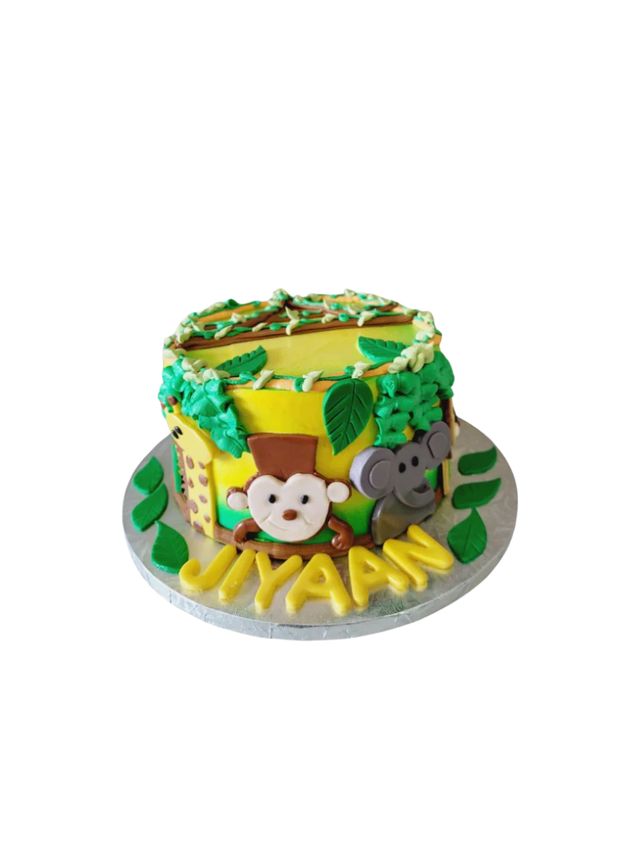 Jungle Fondant Cake