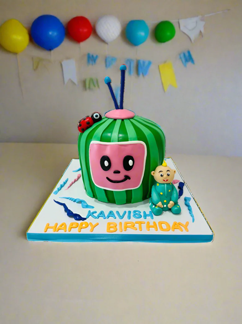 Kaavish Cocomelon Fondant Cake - Image 4