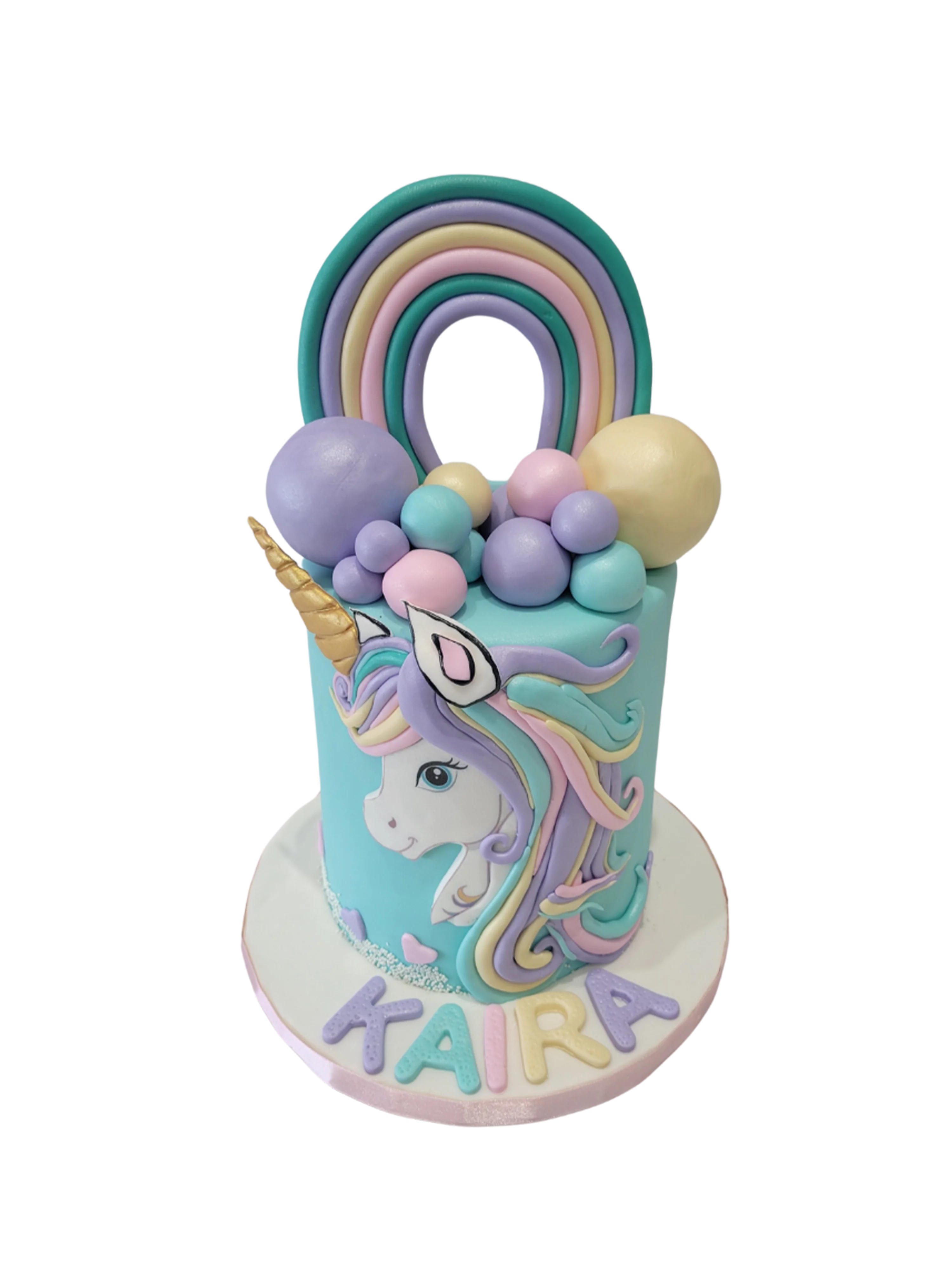 Kaira Unicorn Fondant Cake