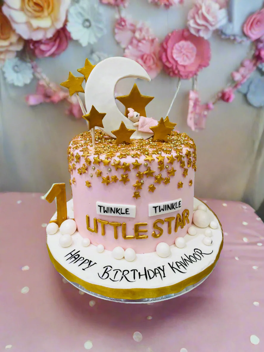Kavnoor Star & Moon Birthday Cake - Image 2